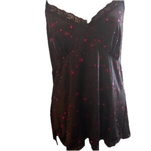 Vintage Capia Babydoll Womens Top Size 1X Y2K Empire Waist Sequins Boho Retro